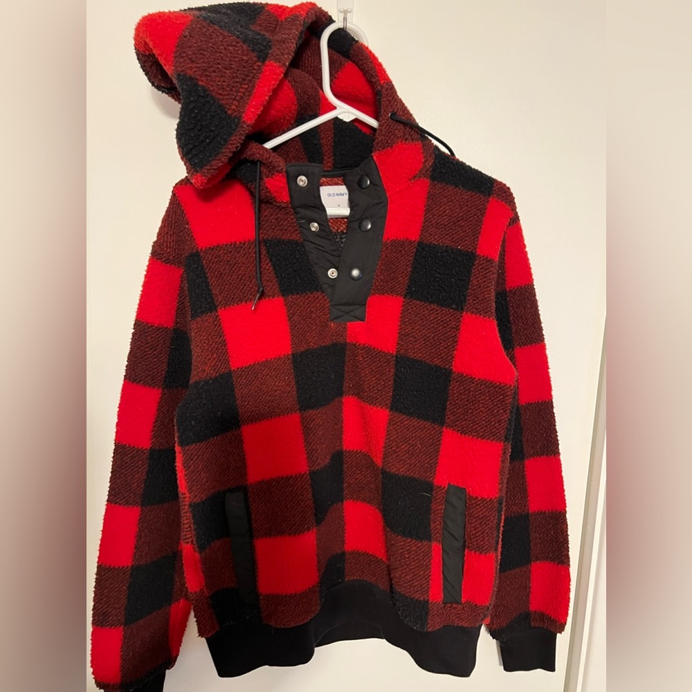 Plaid Hoodie - Men's Medium